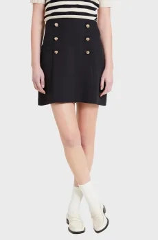 Женская черная юбка Черный 40 Naf Naf CENJ009