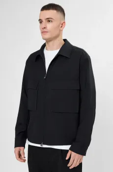 Мужская темно-синяя шерстяная рубашка Синий 54 BOSS 50559721;404