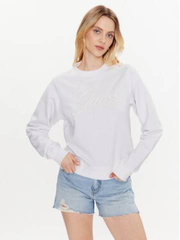 Guess Світшот Logo Script W3GQ12 KBK32 Білий Regular Fit Guess Світшот Logo Script W3GQ12 KBK32 Білий Regular Fit