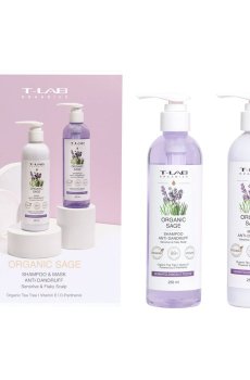 Уценка! Подарочный набор для волос T-LAB Professional Organics Organic Sage (шампунь, 250 мл + маска, 250 мл)
