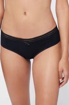 Женские черные трусики-хипстеры POWER Черный M Etam 6504867