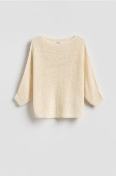 Reserved - Гладкий джемпер - нюдовий - 629HO-02X