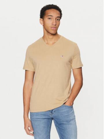 Tommy Jeans Футболка Jaspe DM0DM20364 Бежевий Slim Fit Tommy Jeans Футболка Jaspe DM0DM20364 Бежевий Slim Fit