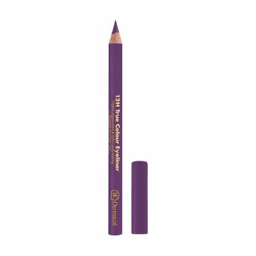 Стойкий карандаш для глаз Dermacol 12H True Colour Eyeliner, 03, 2 г Стойкий карандаш для глаз Dermacol 12H True Colour Eyeliner, 03, 2 г