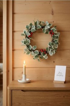 Декоративний різдвяний вінок - зелений