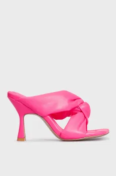 Женские розовые кожаные мюли Calixta Розовый 39 PRPY PRSDS70004W