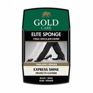 Губка-блеск для обуви Gold Care Elite Sponge Express Shine Черный, 1 шт Губка-блеск для обуви Gold Care Elite Sponge Express Shine Черный, 1 шт