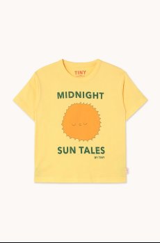Детская хлопковая футболка Tinycottons SUN TALES GRAPHIC TEE