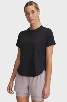 Женская черная футболка UA Launch Elite Shortsleeve Черный XS Under Armour 1389564-001