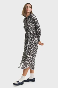 Женское платье с узором REG FLORAL PRINT Синий 38 Gant 4503426