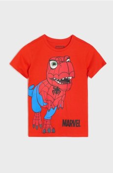 Бавовняна футболка з принтом Spider-Man - червоний