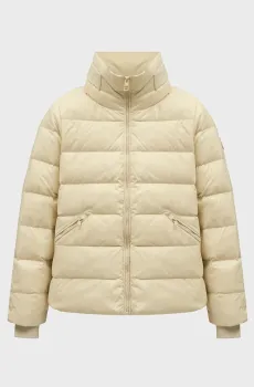 Женский бежевый пуховик MW  DOWN FUNNEL NK JACKET Бежевый XS Tommy Hilfiger WW0WW43118