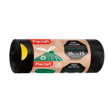 Пакеты для мусора Paclan Eco Line 35 л, 15 шт Пакеты для мусора Paclan Eco Line 35 л, 15 шт
