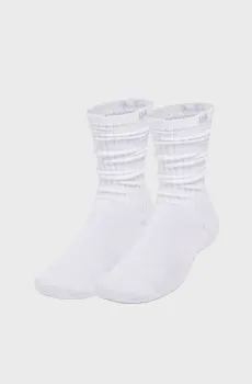 Белые носки (2 пары) Sportstyle Ctn Scrunch Crew Белый 47.5-50.5 Under Armour 1390129-100