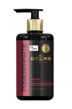 Шампунь для волос Dalas Pomegranate Hair Shampoo с маслом гранатовых косточек и натуральным кокосовым маслом, 1 кг