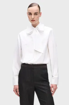 Женская белая рубашка retro Белый 38 Karl Lagerfeld A4W11009