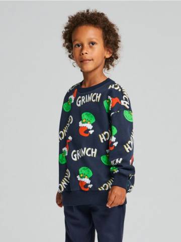 Світшот crewneck Grinch - темно-синій Світшот crewneck Grinch - темно-синій