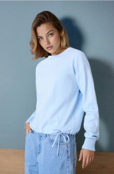 Джемпер з високим вмістом віскози - блакитний
