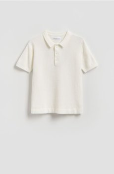 Reserved - Футболка поло - кремовий - 715HR-01X