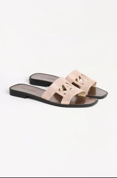 Замшевые шлепанцы Karl Lagerfeld SKOOT II