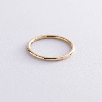 Тонкое кольцо "Минимализм" в желтом золоте обр00333 Тонкое кольцо "Минимализм" в желтом золоте обр00333