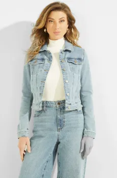 Женская голубая джинсовая куртка Голубой XS Guess W2GN0E.D4LU2;ARWA