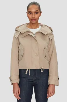 Женская бежевая куртка Бежевый L Guess W5RL13.WGWD2;F9TF
