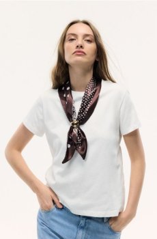 Reserved - Футболка з хусткою - білий - 458KL-00X