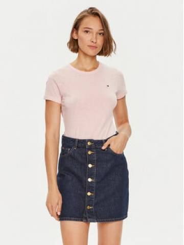 Tommy Hilfiger Футболка 1985 WW0WW37857 Рожевий Slim Fit Tommy Hilfiger Футболка 1985 WW0WW37857 Рожевий Slim Fit