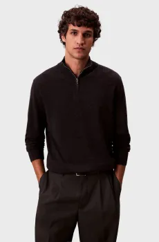 Мужская темно-серая шерстяная кофта LS MERINO Серый XXL Calvin Klein LV04LD318G