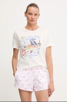 Хлопковая пижамная футболка womensecret