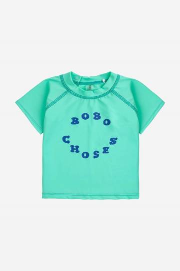Детская футболка для плавания Bobo Choses цвет бирюзовый Детская футболка для плавания Bobo Choses цвет бирюзовый