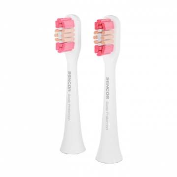 Сменные насадки для электрической зубной щетки Sencor Toothbrush Heads SOX 103 белые, 2 шт Сменные насадки для электрической зубной щетки Sencor Toothbrush Heads SOX 103 белые, 2 шт