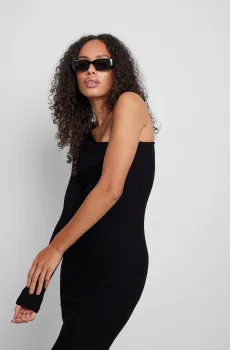 Женское черное платье Черный S NA-KD 1100-006625