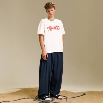 Cropp - Брюки baggy - темно-синій Cropp - Брюки baggy - темно-синій