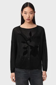 Женский черный лонгслив ATHEA RITA Черный L AllSaints W051JF
