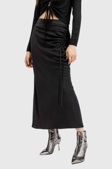 Юбка AllSaints ALEXIA цвет чёрный maxi прямая W051RB Юбка AllSaints ALEXIA цвет чёрный maxi прямая W051RB