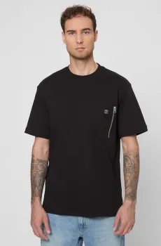 Мужская черная футболка Черный S HUGO 50542566;001