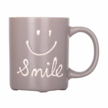 Чашка Limited Edition Smile серая, 330 мл (JH6634-4) Чашка Limited Edition Smile серая, 330 мл (JH6634-4)