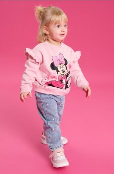 Світшот crewneck Minnie Mouse - пастельний рожевий