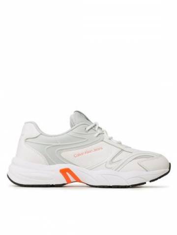 Calvin Klein Jeans Снікерcи Retro Tennis High/Low Frequency YM0YM00637 Білий Calvin Klein Jeans Снікерcи Retro Tennis High/Low Frequency YM0YM00637 Білий