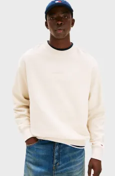 Мужской бежевый свитшот RLX WAFFLE Бежевый L Tommy Jeans DM0DM21622