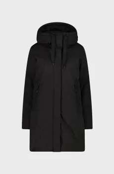 Женская черная куртка COAT FIX HOOD SOFTSHELL Черный 38 CMP 34K0266-U901