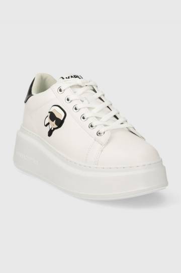 Кожаные кроссовки Karl Lagerfeld ANAKAPRI цвет белый KL63530N Кожаные кроссовки Karl Lagerfeld ANAKAPRI цвет белый KL63530N