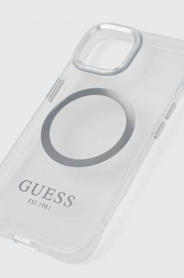 Чехол на телефон Guess iPhone 14 6,1 цвет серебрянный Чехол на телефон Guess iPhone 14 6,1 цвет серебрянный