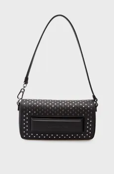 Женская черная кожаная сумка ikon Черный ONESIZE Karl Lagerfeld A4W30083