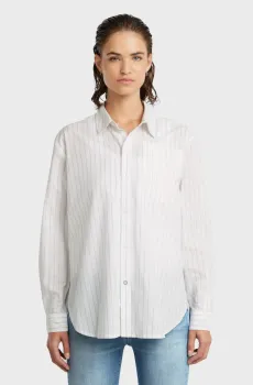 Женская белая рубашка в полоску Summer BF Белый M G-Star RAW D26133,D926