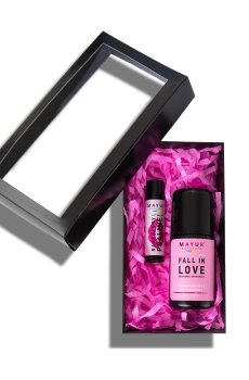 Уценка! Подарочный набор для тела и губ Mayur Любовь и малина (бальзам для губ Малина, 5 г + дезодорант Fall In Love, 50 мл)