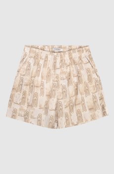 Детские шорты для плавания цвета хаки в принт