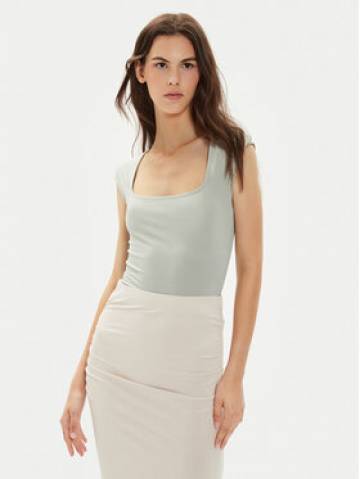 Gina Tricot Топ 23171 Сірий Slim Fit Gina Tricot Топ 23171 Сірий Slim Fit